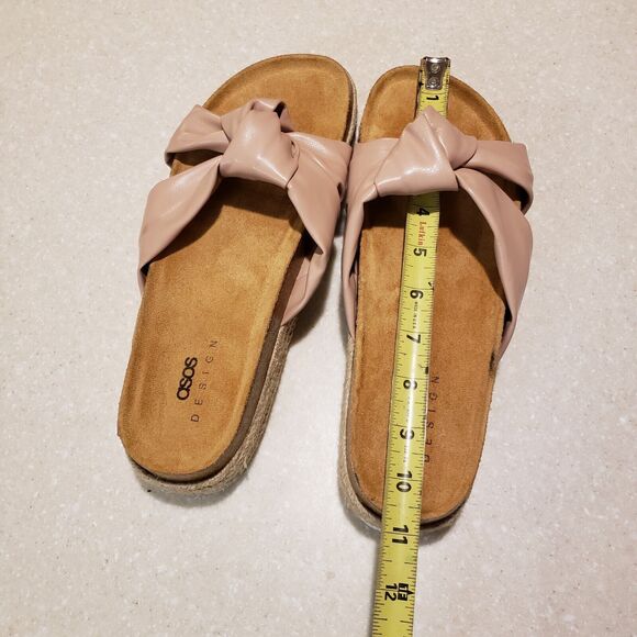 ASOS DESIGN Womens Teegan knotted Platform Size 9 Pink - Picture 7 of 10